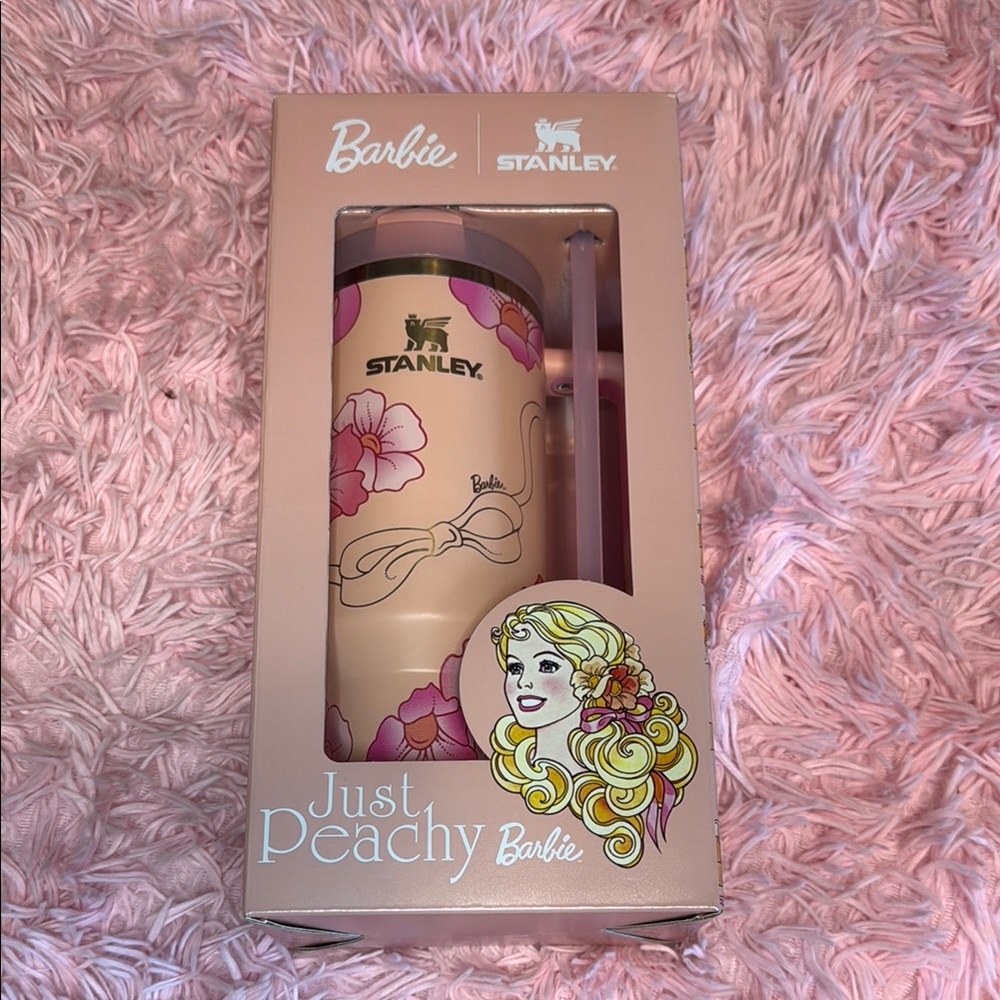 Stanley Barbie Just Peachy Floral Tumbler in Pink and Peach - NIB
